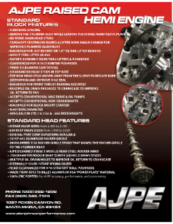 AJ Raised Cam Flyer Back